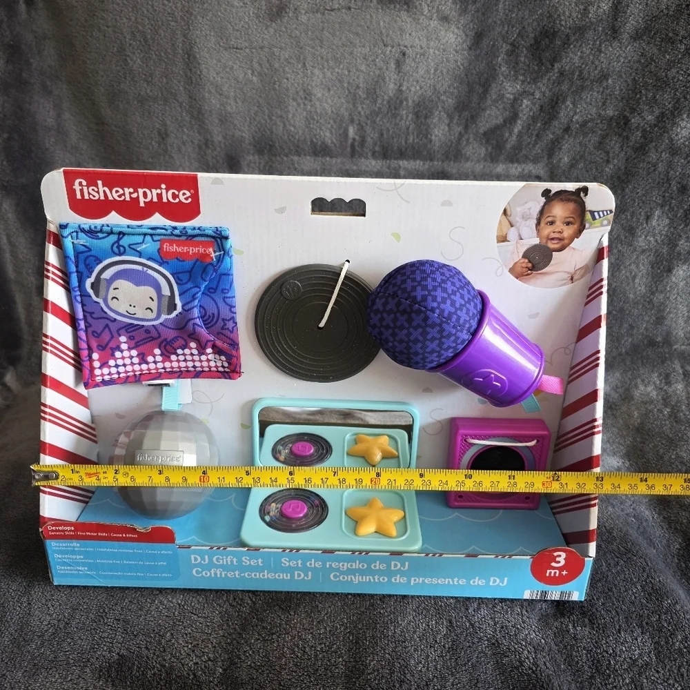 New Fisher-Price Mini Me Moments DJ Set Baby Sensory Learning Toys for Play 6 pc